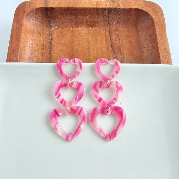 Valentina Earrings - Pink Punch