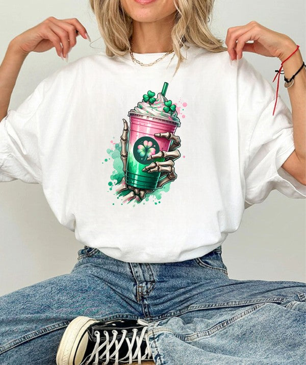 Shamrock Shake Graphic Crew Neck Tee