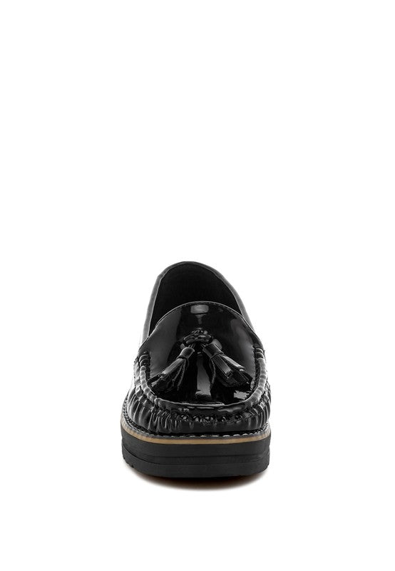 Strelka Tassel Detail Flatform Loafers