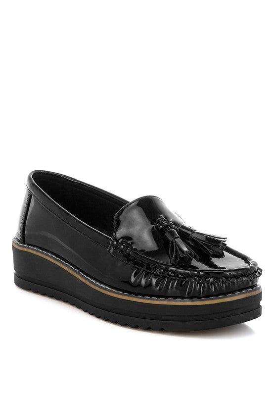 Strelka Tassel Detail Flatform Loafers